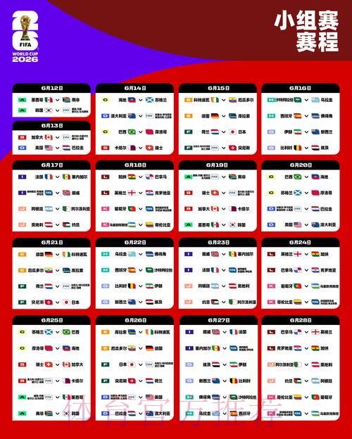 2026世界杯直播一览比赛时间表在哪里看